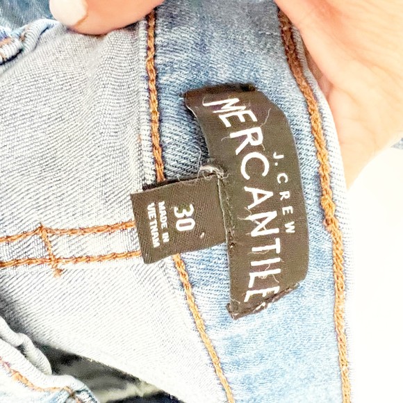J. Crew | High Waisted Skinny Raw Hem Jeans Sz. 30 J6801 - Picture 4 of 11